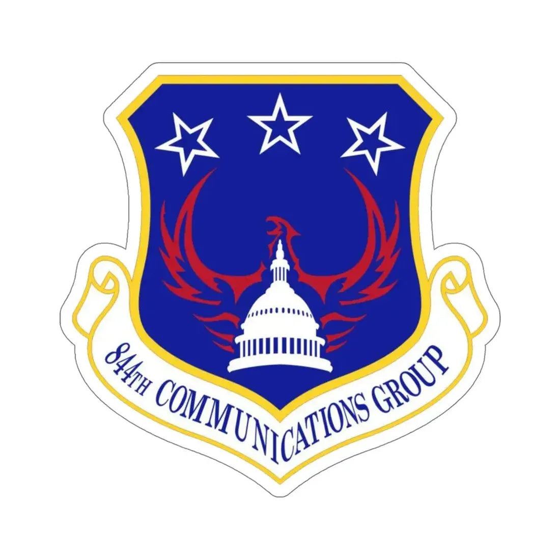 844th Communications Group (U.S. Air Force) STICKER Vinyl Die-Cut Decal - The Sticker Space