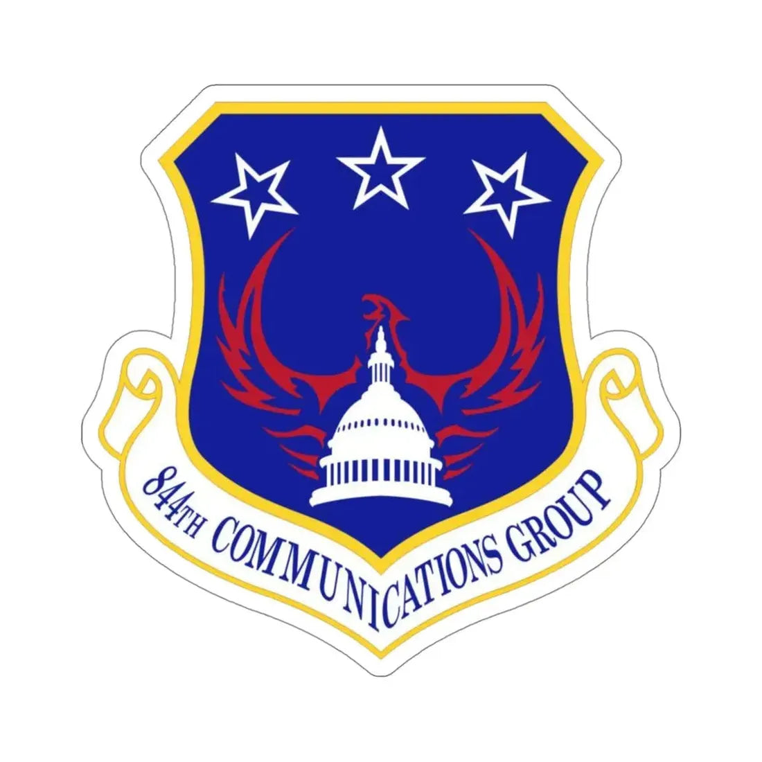 844th Communications Group (U.S. Air Force) STICKER Vinyl Die-Cut Decal - The Sticker Space