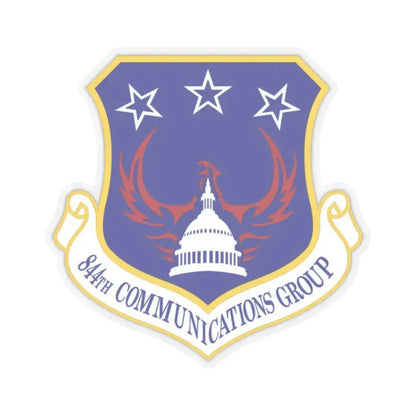 844th Communications Group (U.S. Air Force) STICKER Vinyl Kiss-Cut Decal 2 Inch Transparent - The Sticker Space