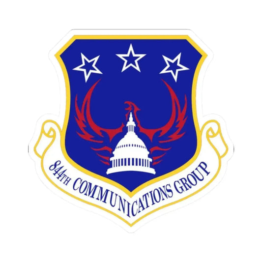844th Communications Group (U.S. Air Force) STICKER Vinyl Kiss-Cut Decal 2 Inch White - The Sticker Space