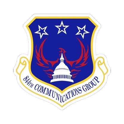 844th Communications Group (U.S. Air Force) STICKER Vinyl Kiss-Cut Decal 4 Inch White - The Sticker Space