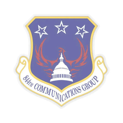 844th Communications Group (U.S. Air Force) STICKER Vinyl Kiss-Cut Decal 6 Inch Transparent - The Sticker Space