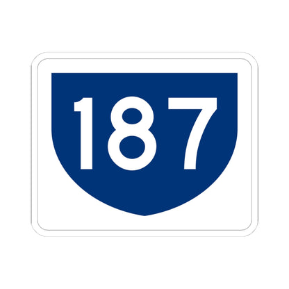 PR primary 187 (Puerto Rico) (Road Sign) STICKER Vinyl Kiss-Cut Decal