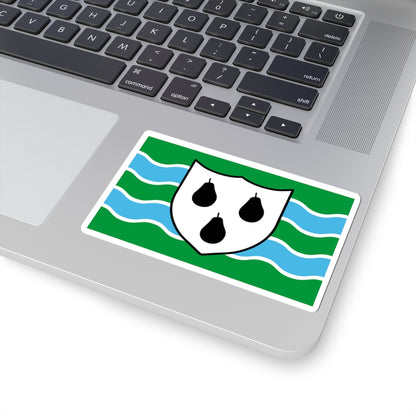 Worcestershire flag (England) STICKER Vinyl Kiss-Cut Decal