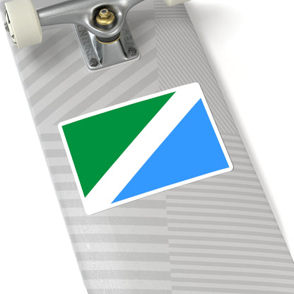 Flag of Ussolie-Sibirskoye Irkutsk oblast old (Russia) STICKER Vinyl Kiss-Cut Decal