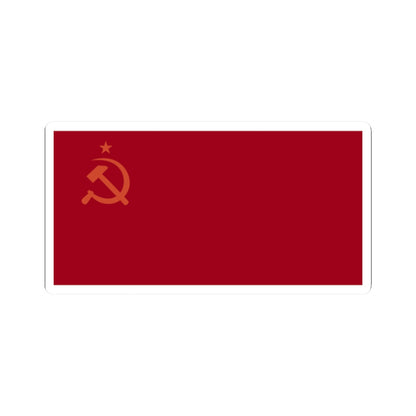 Flag of the Communist Party of the Donetsk Peoples Republic (Ukraine) STICKER Vinyl Kiss-Cut Decal