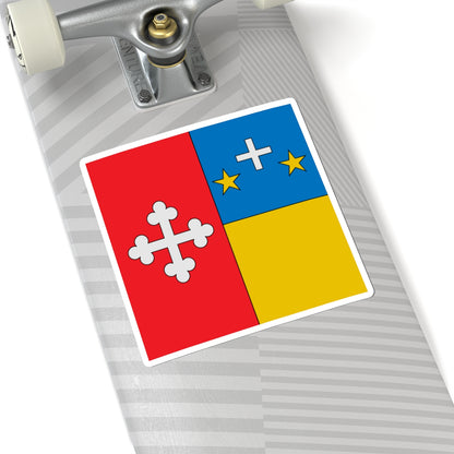 Flag of Joseph Roduit (Switzerland) STICKER Vinyl Kiss-Cut Decal