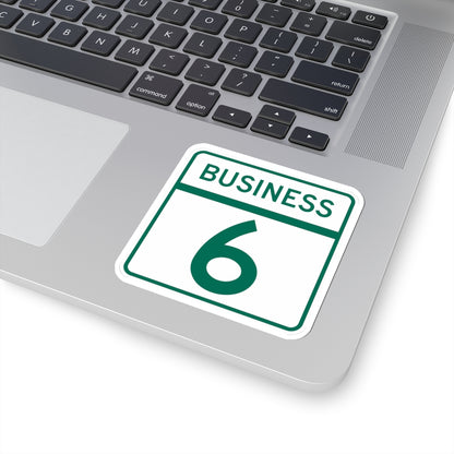 MD Route 6 Business (Maryland) (Road Sign) STICKER Vinyl Kiss-Cut Decal