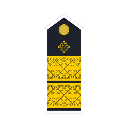 Naramenica ljetne odore admirala flote HRM (Croatia) (Military Rank) STICKER Vinyl Kiss-Cut Decal