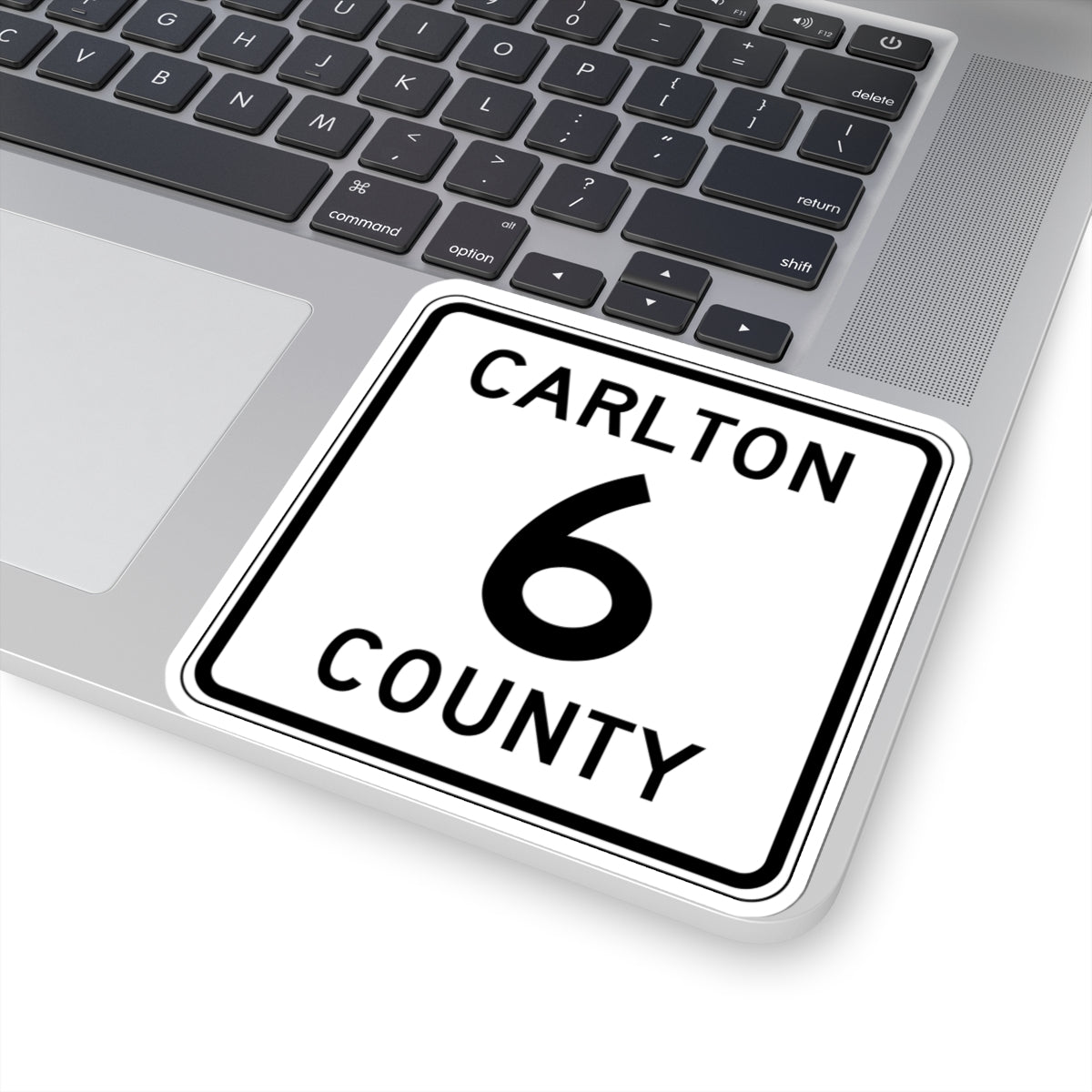 Carlton County 6 MN (Minnesota) (Road Sign) STICKER Vinyl Kiss-Cut Decal