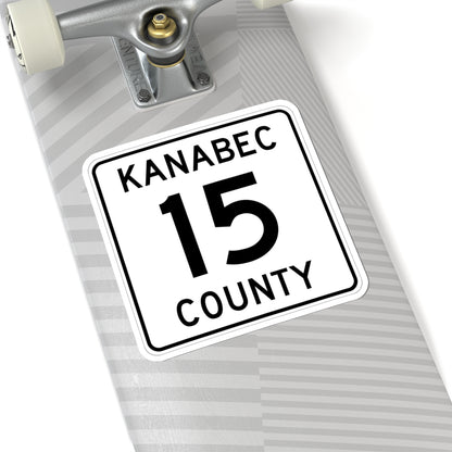 Kanabec County 15 MN (Minnesota) (Road Sign) STICKER Vinyl Kiss-Cut Decal