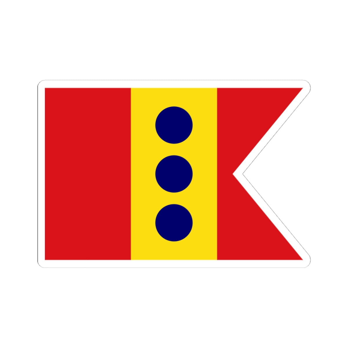 Flag of Lieutenant General Spain 1923-1931 1938-1977 (Spain) STICKER Vinyl Kiss-Cut Decal