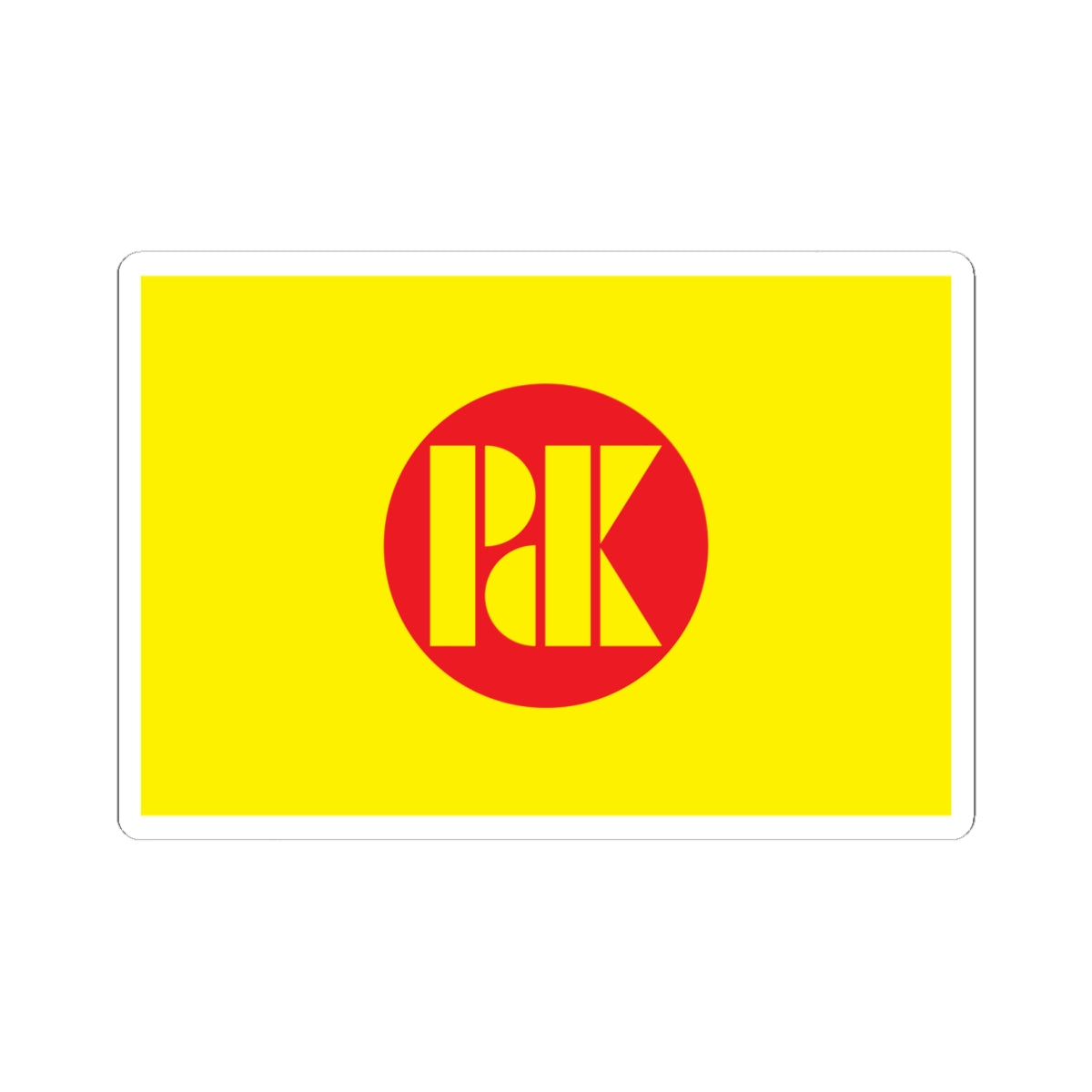 Flag of the KDP (Iraq) STICKER Vinyl Kiss-Cut Decal