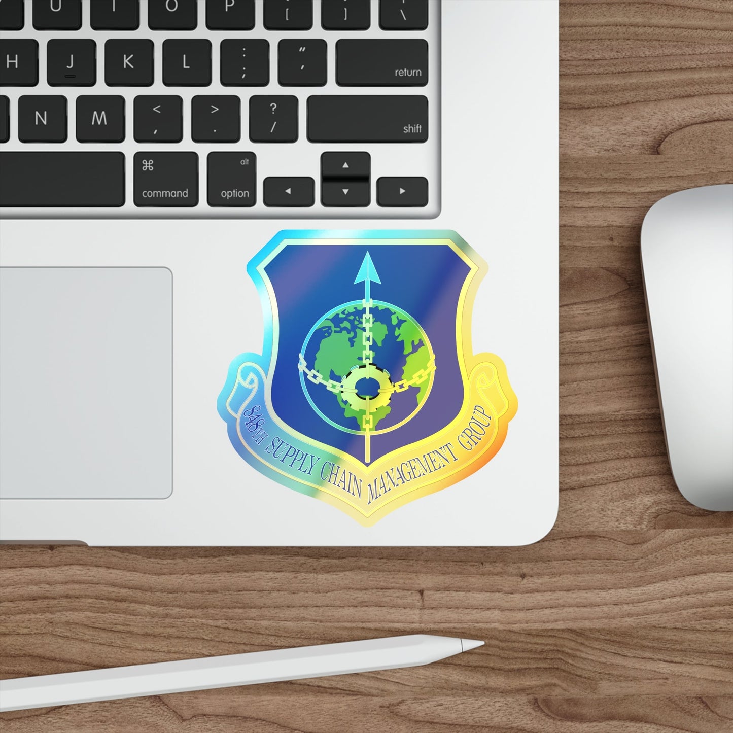 848 Supply Chain Management Group AFMC (U.S. Air Force) Holographic STICKER Die-Cut Vinyl Decal-The Sticker Space