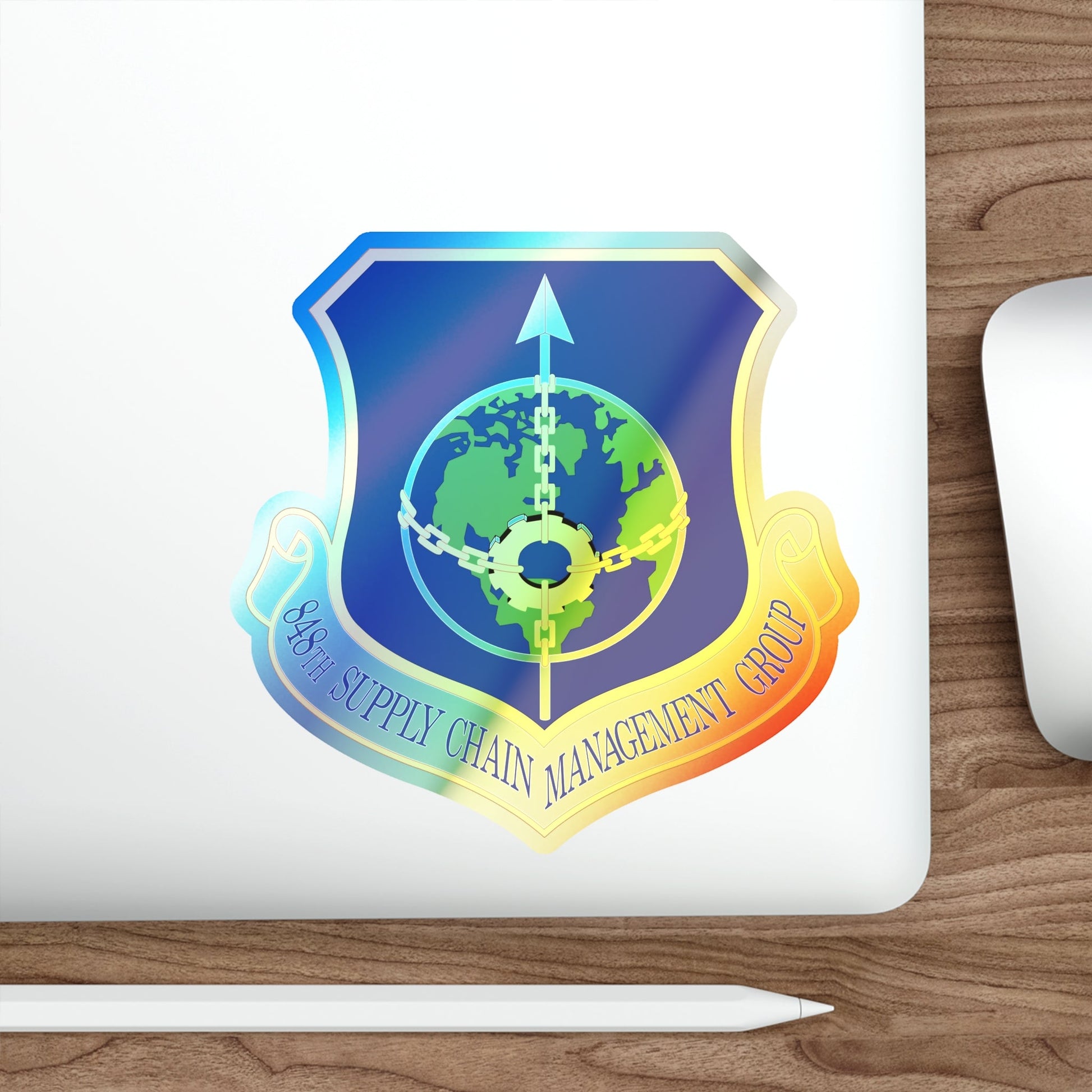 848 Supply Chain Management Group AFMC (U.S. Air Force) Holographic STICKER Die-Cut Vinyl Decal-The Sticker Space