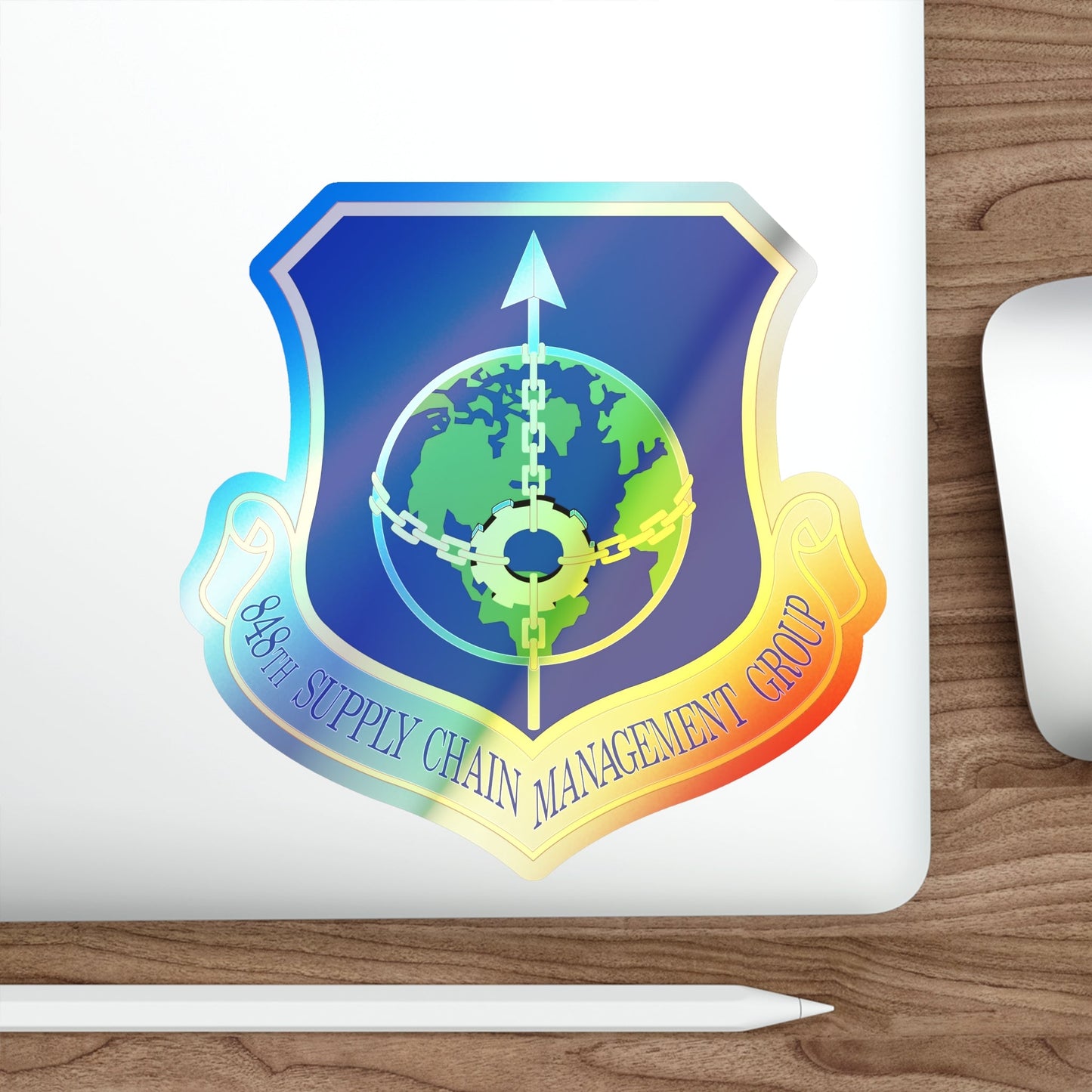 848 Supply Chain Management Group AFMC (U.S. Air Force) Holographic STICKER Die-Cut Vinyl Decal-The Sticker Space