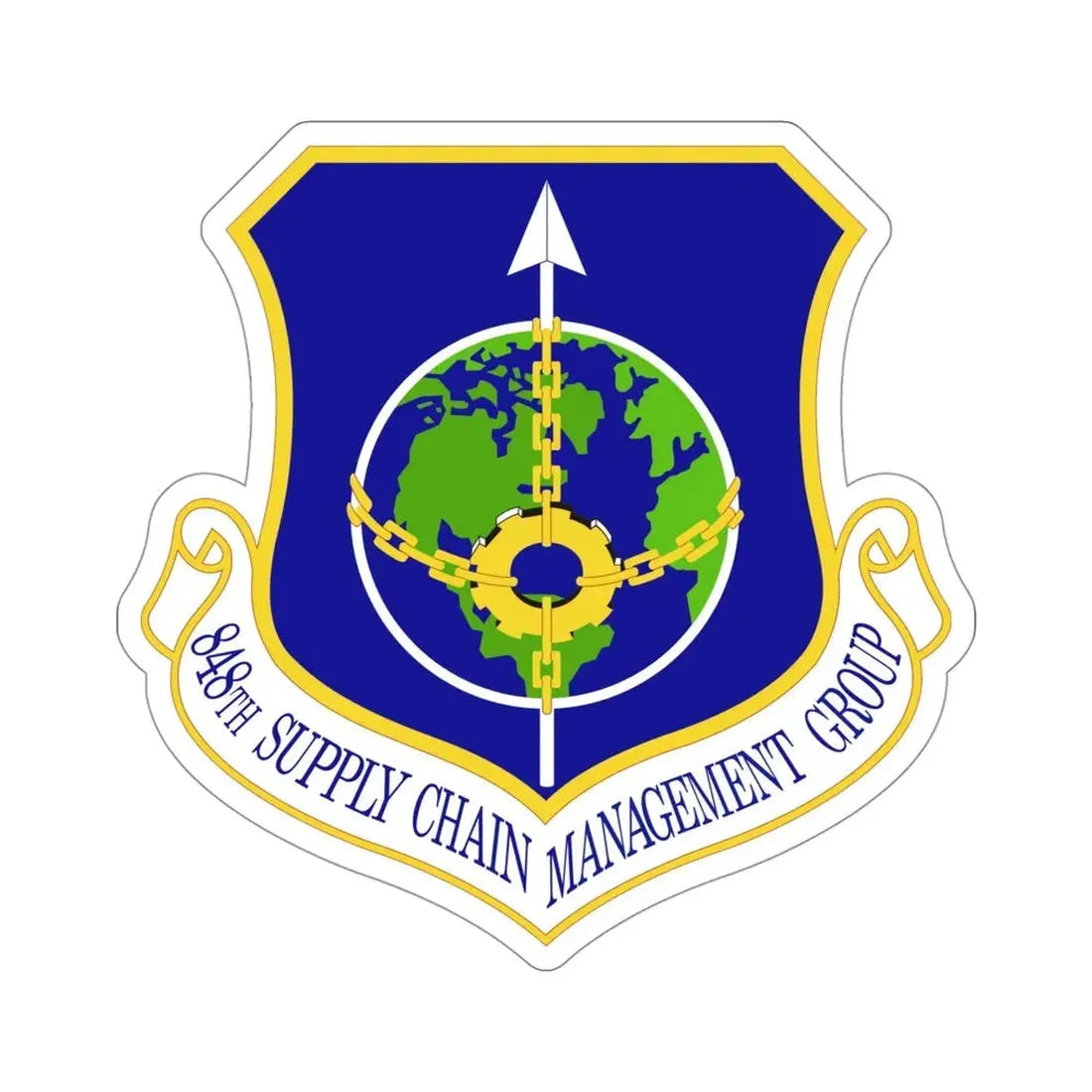 848 Supply Chain Management Group AFMC (U.S. Air Force) STICKER Vinyl Die-Cut Decal - The Sticker Space