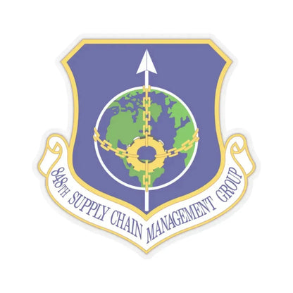 848 Supply Chain Management Group AFMC (U.S. Air Force) STICKER Vinyl Kiss-Cut Decal 2 Inch Transparent - The Sticker Space