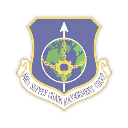 848 Supply Chain Management Group AFMC (U.S. Air Force) STICKER Vinyl Kiss-Cut Decal 6 Inch Transparent - The Sticker Space