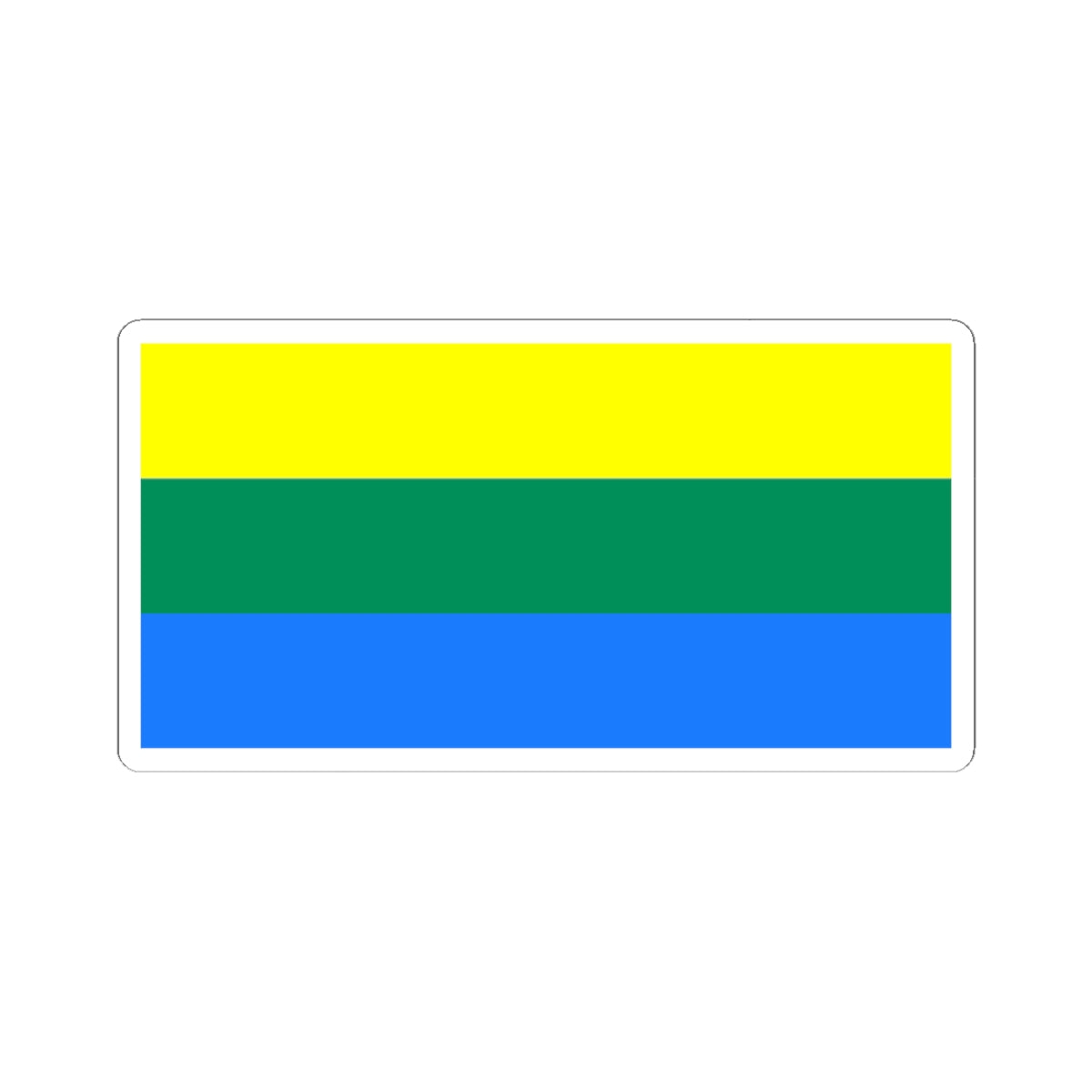 Flag of Ishimsky rayon Tyumen oblast (Russia) STICKER Vinyl Kiss-Cut Decal