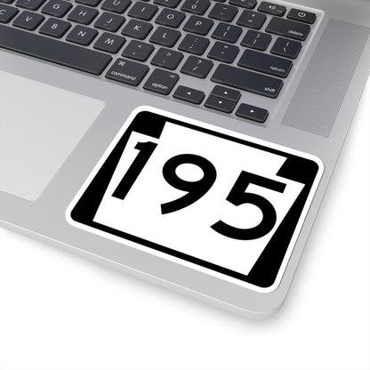 PA-195 (Pennsylvania) (Road Sign) STICKER Vinyl Kiss-Cut Decal