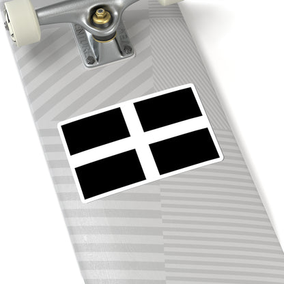Flag of Cornwall (England) STICKER Vinyl Kiss-Cut Decal