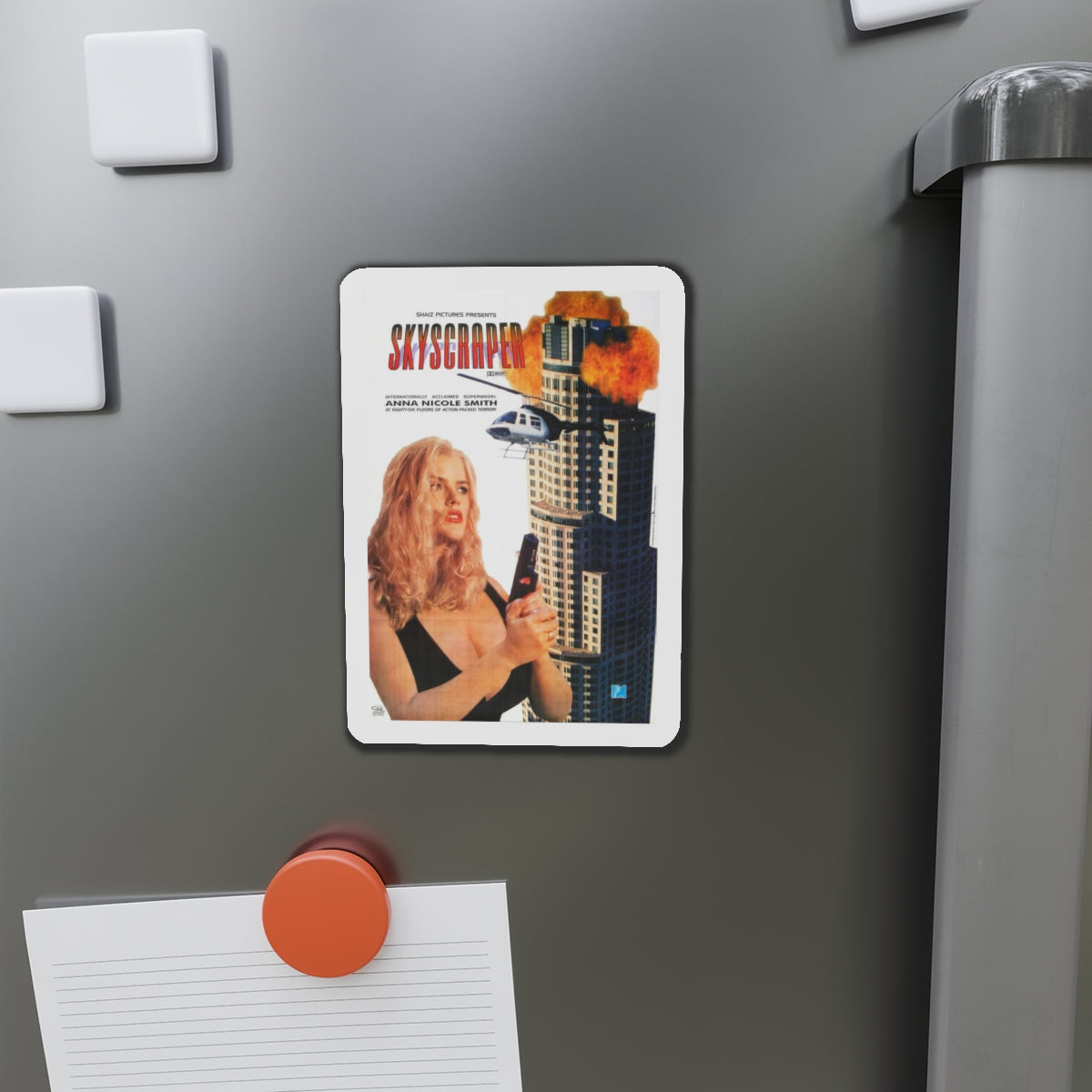 SKYSCRAPER 1996 Movie Poster - Refrigerator Magnet-The Sticker Space