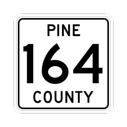 Pine County Route 164 MN (Minnesota) (Road Sign) STICKER Vinyl Kiss-Cut Decal
