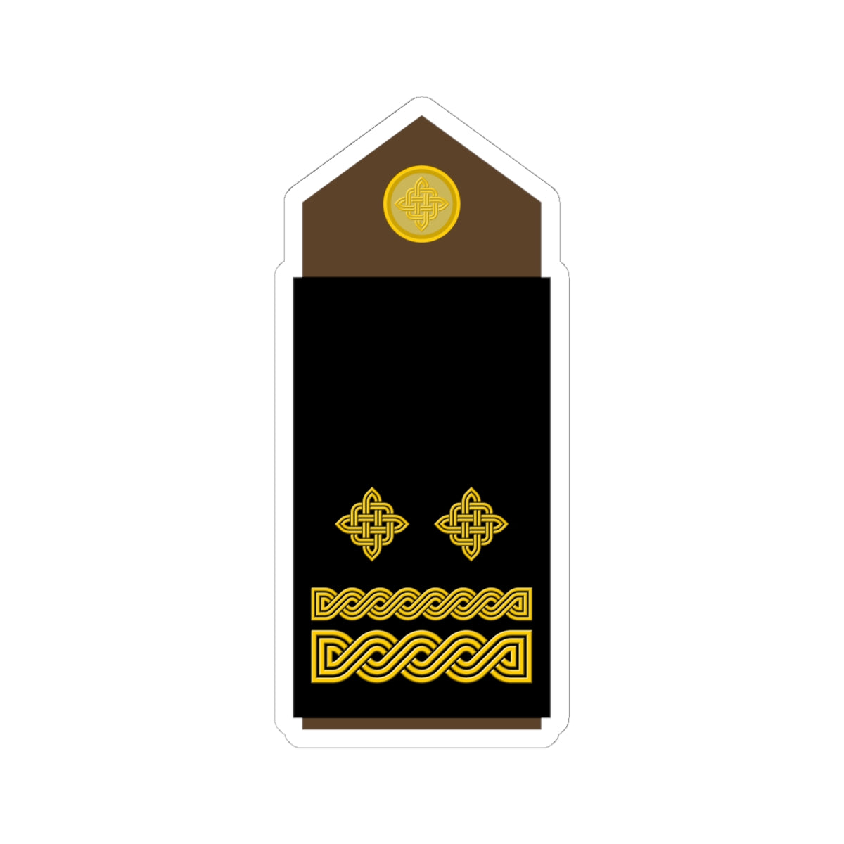 Army HRV OF 04 (Croatia) (Military Rank) STICKER Vinyl Kiss-Cut Decal