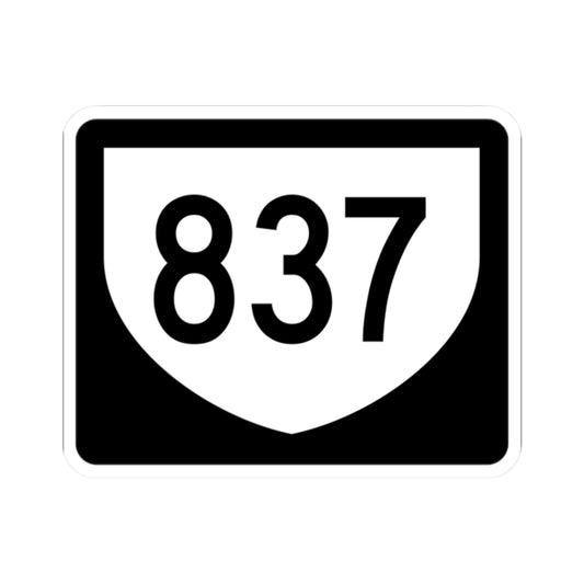 PR urban primary 837 (Puerto Rico) (Road Sign) STICKER Vinyl Kiss-Cut Decal