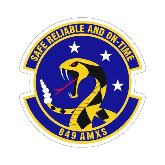 849 Aircraft Maintenance Squadron ACC (U.S. Air Force) STICKER Vinyl Die-Cut Decal 6 Inch - The Sticker Space