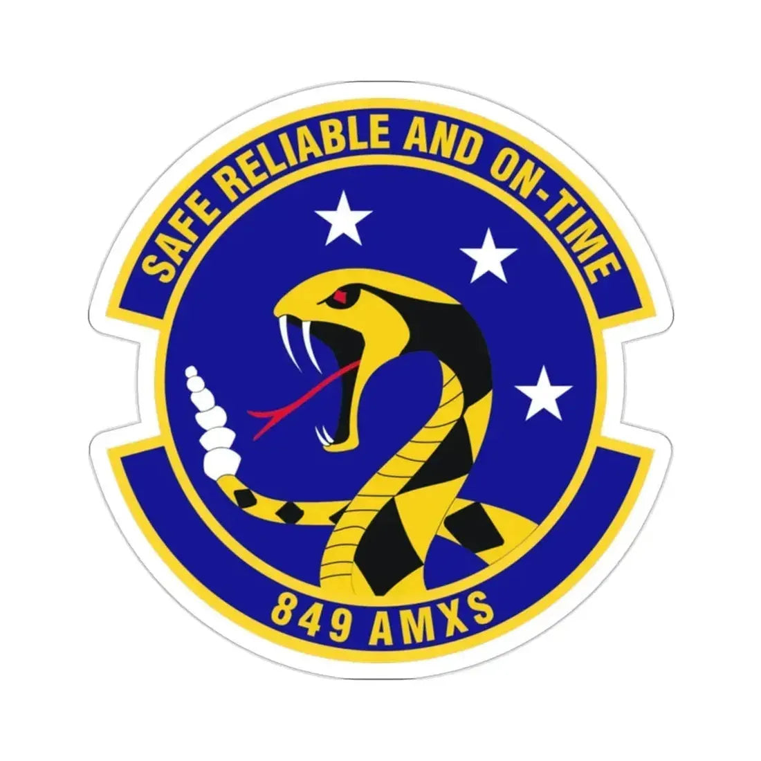 849 Aircraft Maintenance Squadron ACC (U.S. Air Force) STICKER Vinyl Die-Cut Decal - The Sticker Space