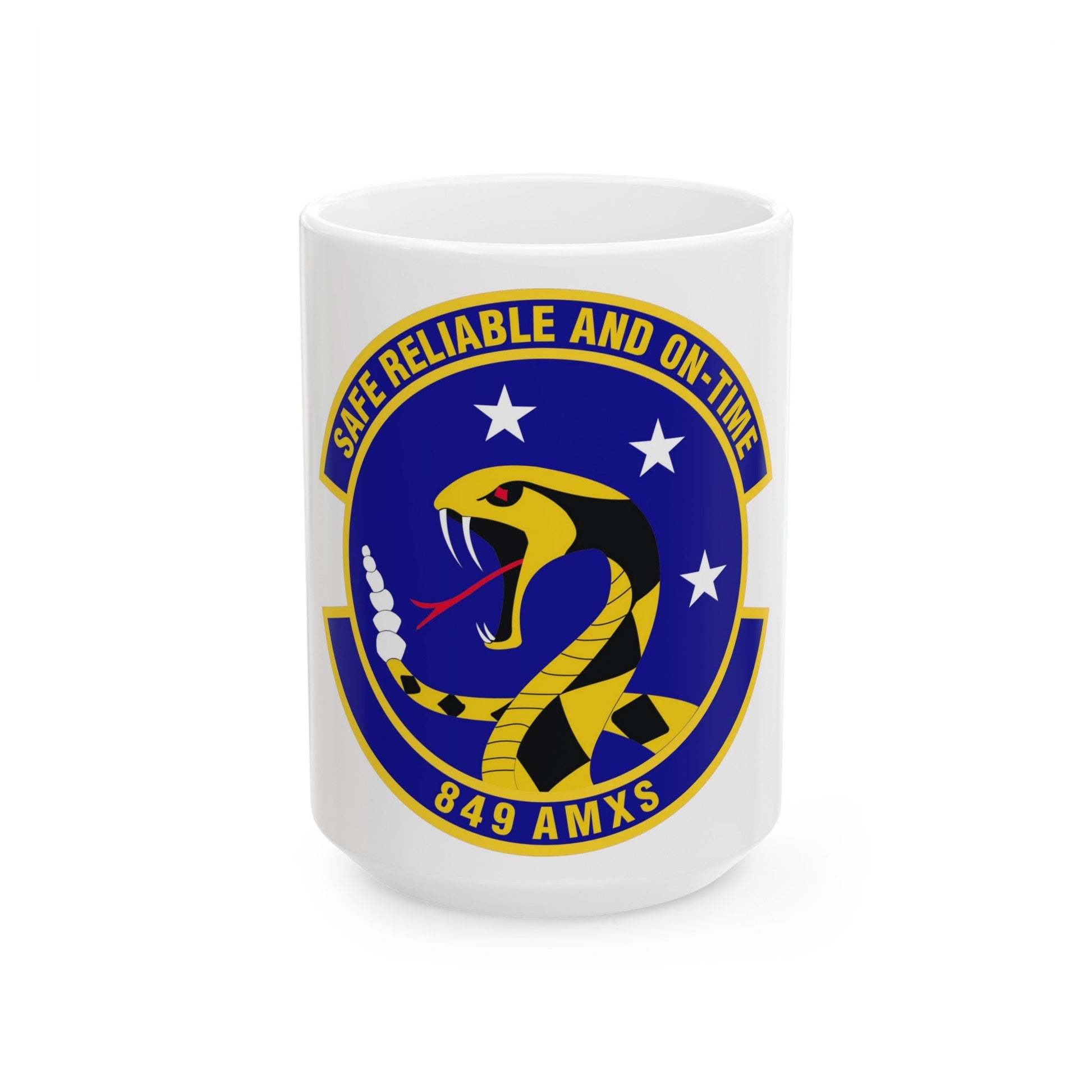 849 Aircraft Maintenance SquadronACC (U.S. Air Force) White Coffee Mug-15oz-The Sticker Space