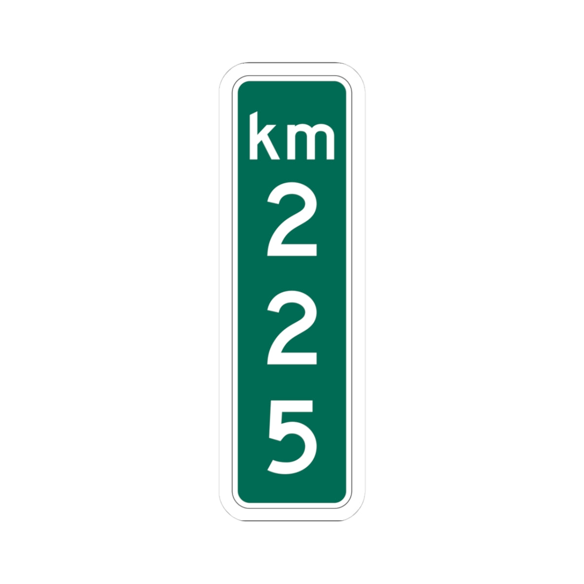 MUTCD-PR D10-3 (Puerto Rico) (Road Sign) STICKER Vinyl Kiss-Cut Decal
