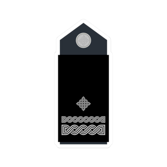 Naramenica službene odore bojnika HRZ i PZO (Croatia) (Military Rank) STICKER Vinyl Kiss-Cut Decal