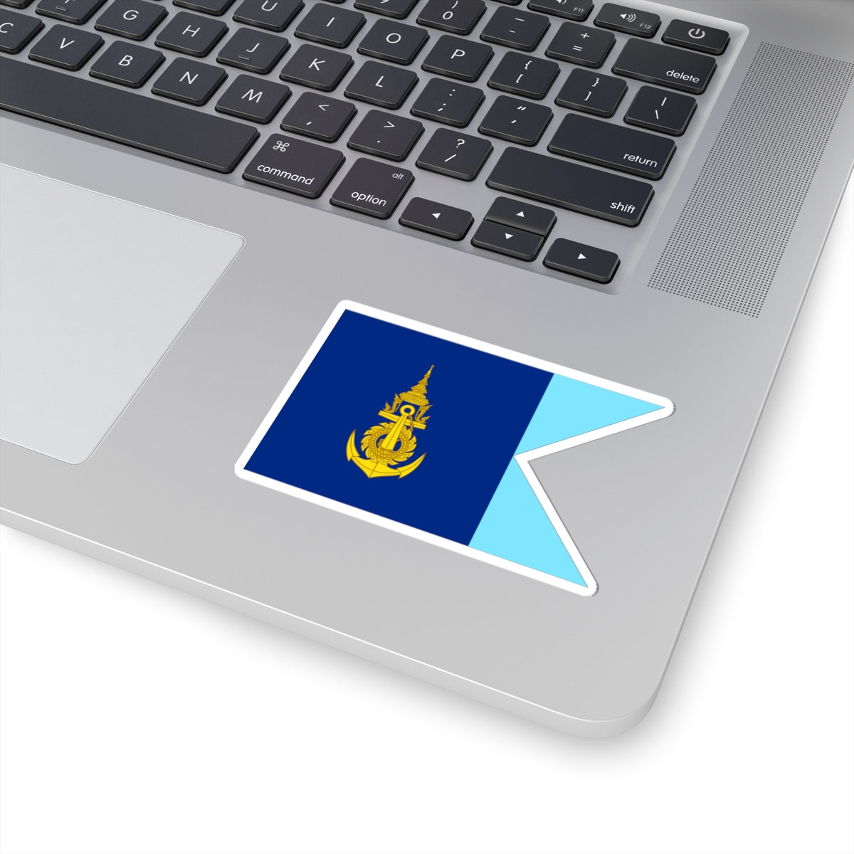 Flag Thai Navy Base Commander (Thailand) STICKER Vinyl Kiss-Cut Decal