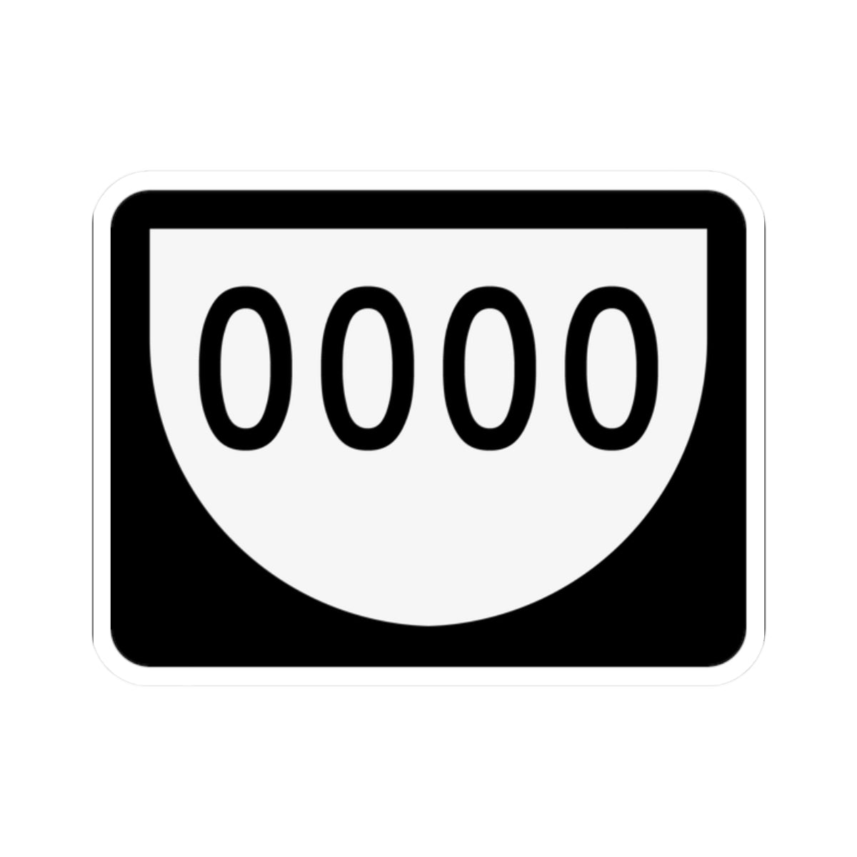 PR urban primary 0000 (Puerto Rico) (Road Sign) STICKER Vinyl Kiss-Cut Decal