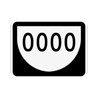 PR urban primary 0000 (Puerto Rico) (Road Sign) STICKER Vinyl Kiss-Cut Decal