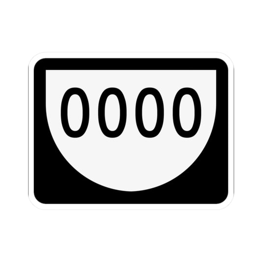 PR urban primary 0000 (Puerto Rico) (Road Sign) STICKER Vinyl Kiss-Cut Decal