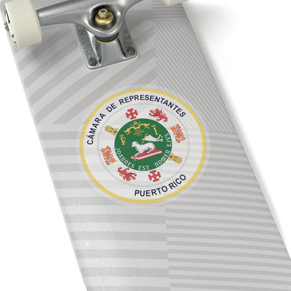 Seal of Puerto Rico House of Representatives - STICKER Vinyl Kiss-Cut Decal