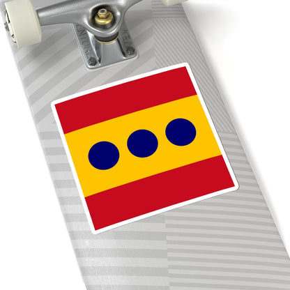 Flag of Admiral Spain (Spain) STICKER Vinyl Kiss-Cut Decal