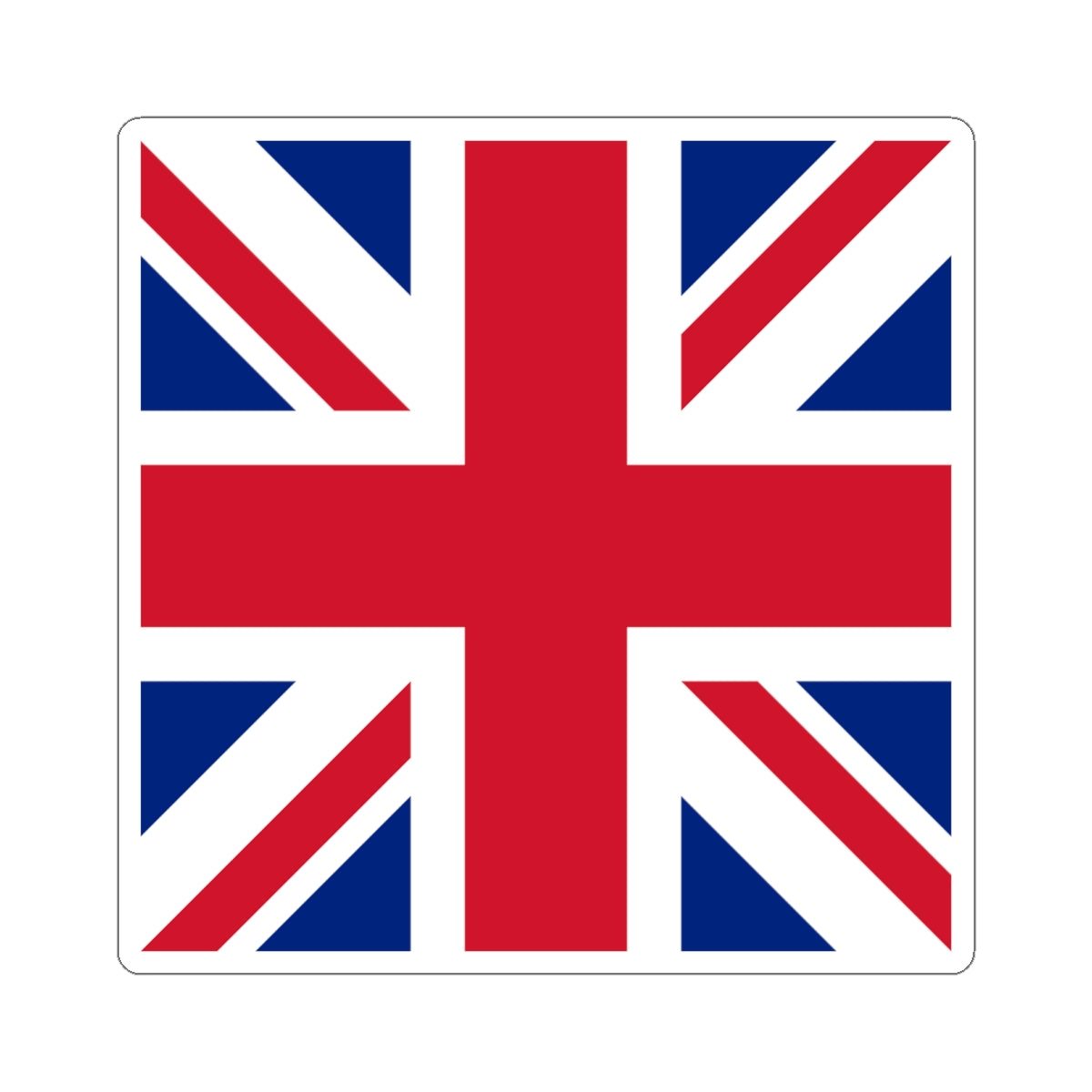 Flag of the United Kingdom 1-1 (United Kingdom) STICKER Vinyl Kiss-Cut Decal