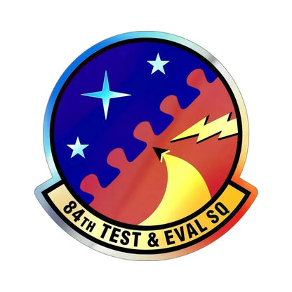 84th Test and Evaluation Squadron (U.S. Air Force) Holographic STICKER Die-Cut Vinyl Decal 4 Inch Holographic - The Sticker Space