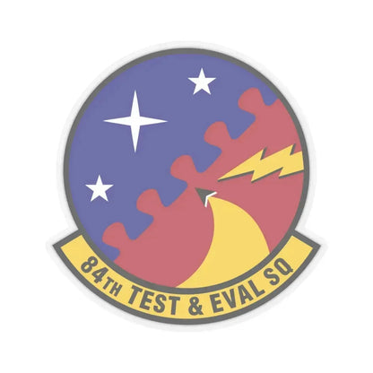 84th Test and Evaluation Squadron (U.S. Air Force) STICKER Vinyl Kiss-Cut Decal 4 Inch Transparent - The Sticker Space