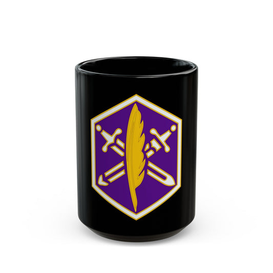 85 Civil Affairs Brigade 2 (U.S. Army) Black Coffee Mug-15oz-The Sticker Space