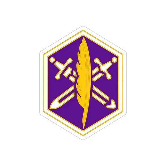 85 Civil Affairs Brigade 2 (U.S. Army) REVERSE PRINT Transparent Die-Cut STICKER 6 Inch Die-Cut Transparent - The Sticker Space