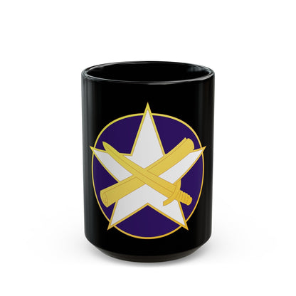 85 Civil Affairs Brigade (U.S. Army) Black Coffee Mug-15oz-The Sticker Space