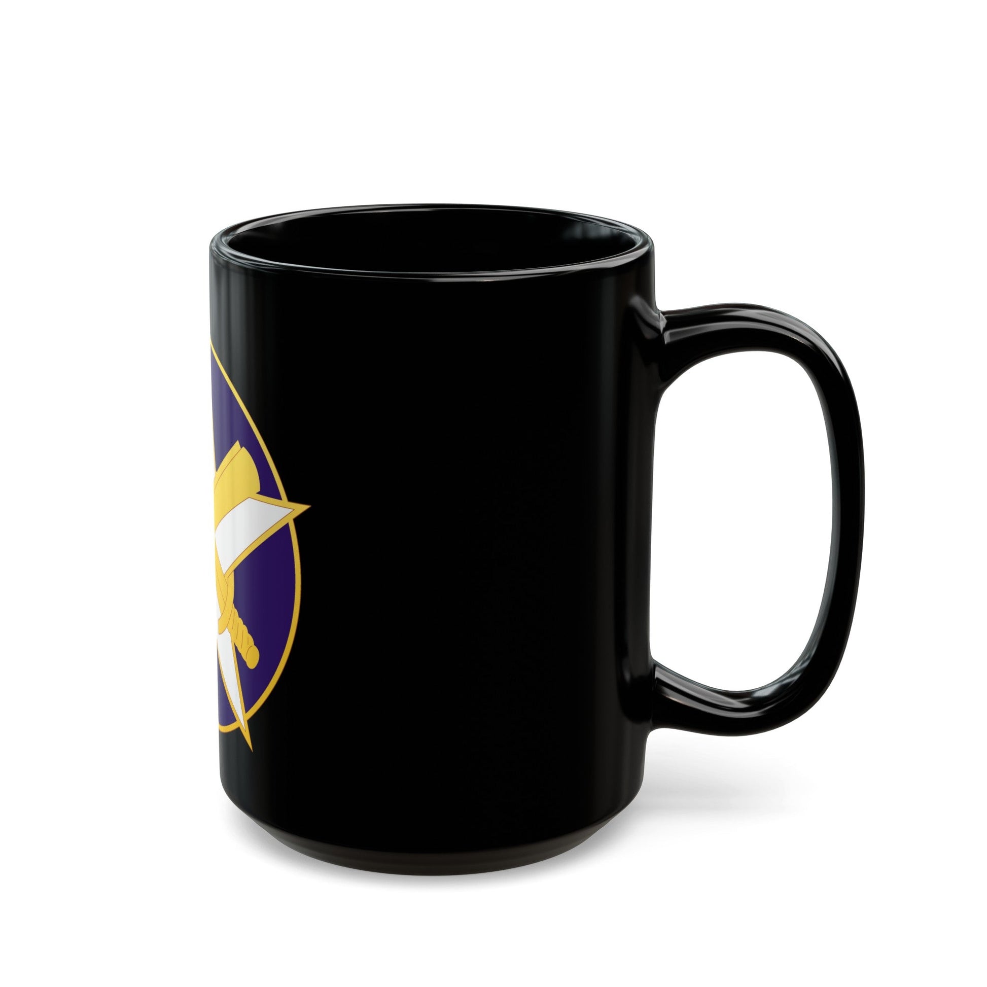 85 Civil Affairs Brigade (U.S. Army) Black Coffee Mug-The Sticker Space