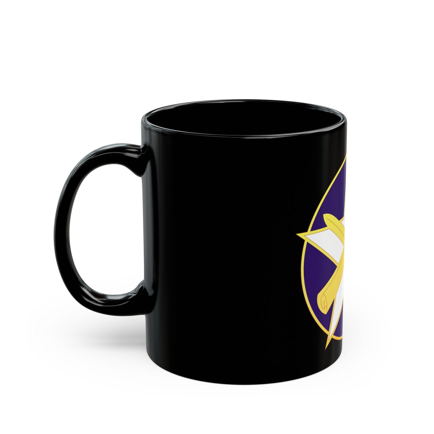 85 Civil Affairs Brigade (U.S. Army) Black Coffee Mug-The Sticker Space