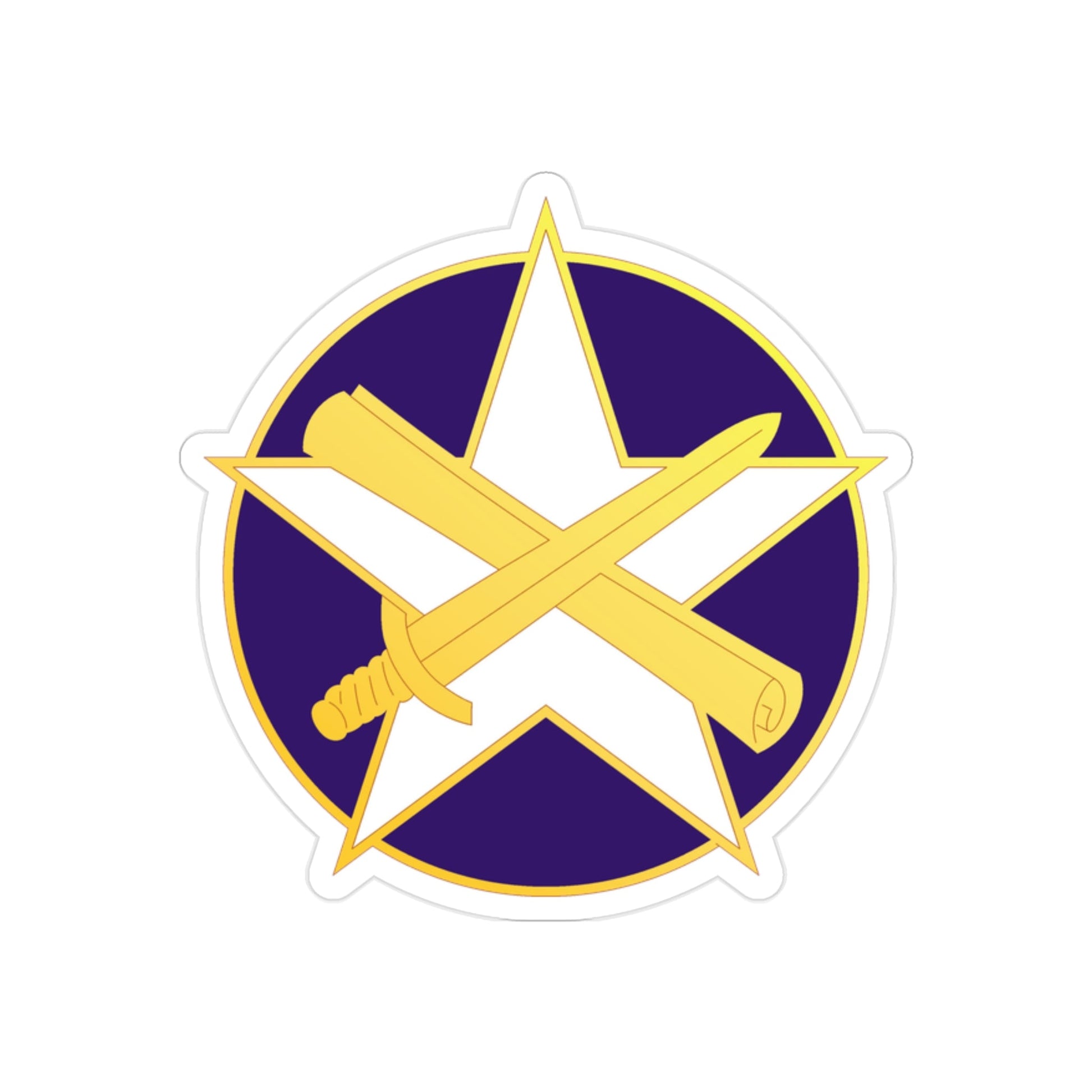 85 Civil Affairs Brigade (U.S. Army) REVERSE PRINT Transparent STICKER-2" × 2"-The Sticker Space